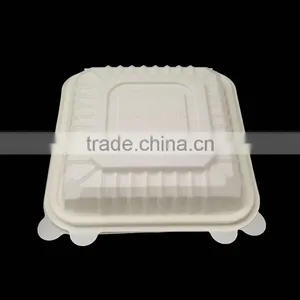CBT026 Disposable Biodegradable 9 Inch 3 -div Corn Starch Food Container thumbnail-1