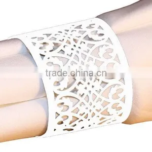 Decorative Metal Napkin Rings, Wedding Napkin Ring, Handmade Napkin Rings thumbnail-1