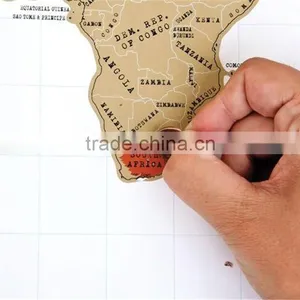 CT-483 2016 Creative Fashion New Design Hard Paper World Map for Travel Decorative World Map thumbnail-5
