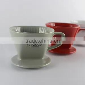 China Suppliers Factory Custom Wholesale Porcelain Dripper, Ceramic Coffee Filter thumbnail-5