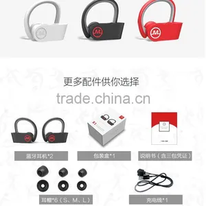 Newest Hook Style Hands Free Earphone High Quality Wireless HIFI Stereo Bluetooth Headset thumbnail-6