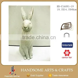 19 Inch Resin Craft Garden Ornament Lively Animal Sculpture Rabbit Statue thumbnail-1