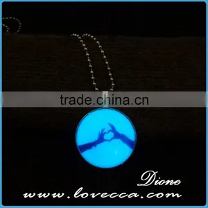Christmas Gift Jewelry Glow in Dark Luminous Necklace for Women thumbnail-2
