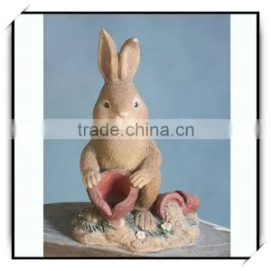 Garden Animal Decoration Birthday Gift Carving Craft of Rabbit thumbnail-1