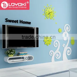 Original Design Home Accessories 3d Wall Decoration Wall Sticker Creative Wood Flower Wall Murals Home Decor thumbnail-1