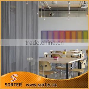 Restaurant Decoration Room Divider Aluminum Woven Mesh Metal Curtain thumbnail-2