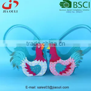 BSCI Audit Factory Nice Non-woven Fabric Chicken Shaped Basket, Felt Easter Basket thumbnail-1