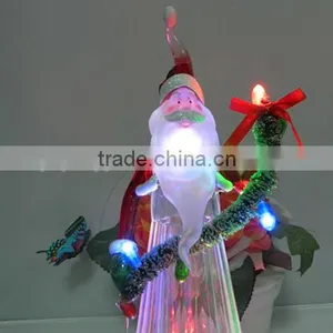 LED Color Changing Xmas Decorations Plastic Santa Claus Hold Led String Lights thumbnail-3