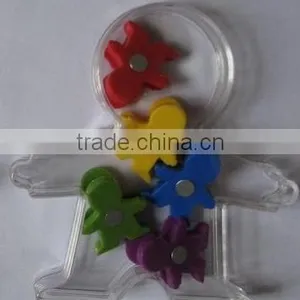 Human Shape Plastic Binder Clip With Magnet thumbnail-1