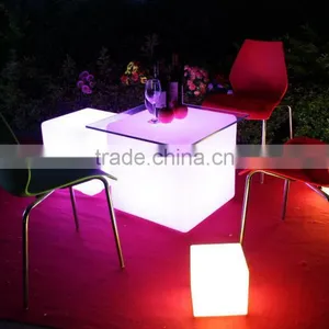 Night Club Lighting Illuminated Led Cube Table 80*80*80cm thumbnail-1