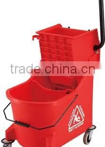 Wringer Mop Buckets, Mop Bucket With Wheels,33L thumbnail-3