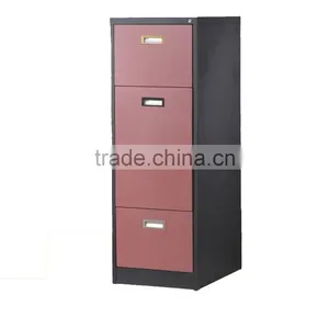 Office Funture 4 Drawer Vertical Cold Rolled Steel Filing Cabinet With Lock Key thumbnail-6