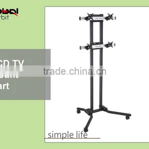 Video Wall Mount Rolling Portable LED TV Mounting Bracket Stand thumbnail-2