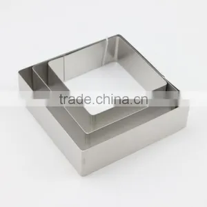 3 Sizes Stainless Steel Rectangular Molding Baking Cake Tools Pastry Rings thumbnail-5