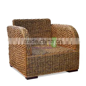 Sofa Chair For Lounge Room, Water Hyacinth Material thumbnail-2