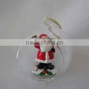Crystal Balls Dollarma One Dollar Cheapest XMS Christamas Bear Deer Santa SnowFlake Glass 156032-15037 thumbnail-6