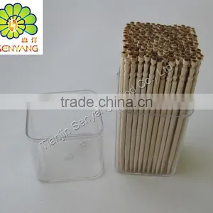 Angled Colored Decorative Skwer Bamboo Wooden Toothpick thumbnail-1