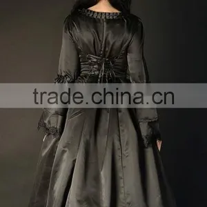LADIES BLACK BAROQUE DRESS/PIN UP DRESS thumbnail-2