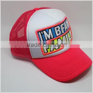 Fashion Cheap Custom 5 Panel Mesh Shine Trucker Caps With Shine Embroidery Logo thumbnail-2