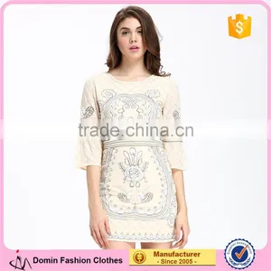 Domin Fashion Designer One Piece Beading and Sequin Dress thumbnail-1