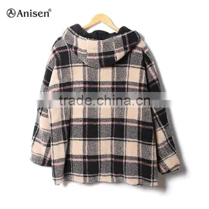 Happy New Year Wholesale Cheap Fleece Sports Plaids Man Coat thumbnail-2
