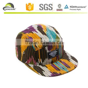 Embroidery Design Dot Pattern Cap Hat 5 Panel Camp Cap Wholesale thumbnail-6
