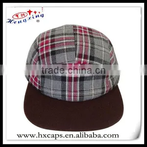 Hot Selling Wool Suede 5 Panel Cap Wholesale Custom thumbnail-1