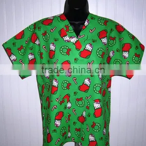 Hospital Scrubs / Hospital Wears / Custom Uniforms / Christmas Scrubs thumbnail-1