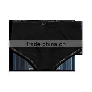 Mass Style Solid Black Moda/spandex Briefs Women Underwear thumbnail-1