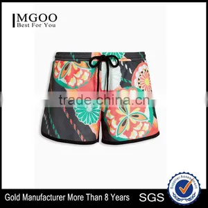 MGOO Hot Summer Sublimation Printing Dri Fit Shorts Latest Design Ventilate Sport Shorts Woman thumbnail-1