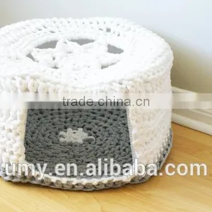 Crochet Pattern Acrylic Yarn Pet Cat Bed Cave House For Dog Pet Accessories Bed thumbnail-3