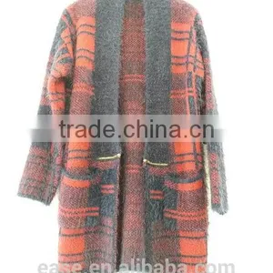 China Wholesale Lady Sweater Custom Ruffle Knitted Sweaters for Women thumbnail-2