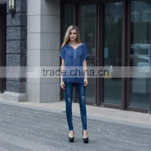 Casual Blouse for Young Lady Fat Lady Dress Latest Summer Shirt Loose Style Blouse for Young Ladies thumbnail-1