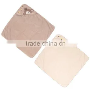 Trade Assurance Custom Embroidery Designs Cotton Terry Fabric Animal Wholesale Kids Bath Poncho Hooded Towel thumbnail-3