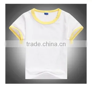 Wholesale Blank Cheap Chidren and Baby Cotton T-shirts for Summer thumbnail-4