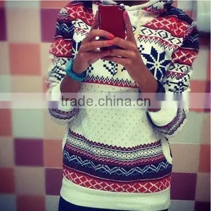 New Fashion Women's Hooded Pullover Tops Hoodie Sweatshirt Jumper Autumn Sweater thumbnail-3