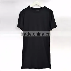 New Fashion 100% Cotton Hip Hop Men's Longline T SHIRT Short Sleeve Men T-SHIRT Tall Tshirt New Arrival Mens TOP TEE SHIRTS thumbnail-5