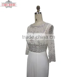 Custom Sheath Beading Appliques Wedding Dress thumbnail-5