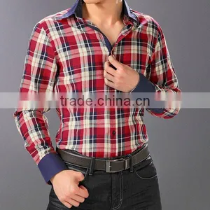 100%cotton Casual Men Shirt With Printing Design thumbnail-1
