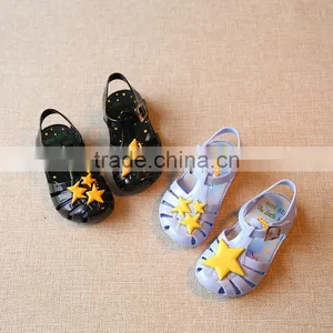 Kids Summer Sandals, Star Design Mini Melissa Sandals thumbnail-1