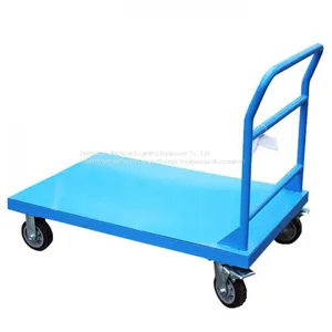 Portable Foldable Stainless Steel Flat Cart For Suitcase Carry thumbnail-1