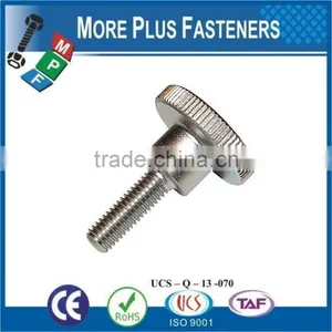 Made in Taiwan Custom Made Brass Material or Stainless Steel Material Knurled Thumb Screw thumbnail-6