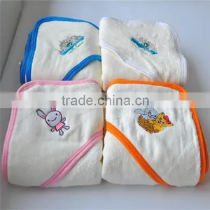 100% Bamboo Baby Hooded Bath Towel Blanket thumbnail-1
