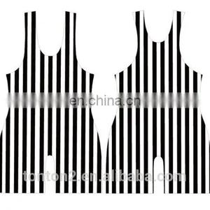 Striped Sublimation Blank Wrestling Singlets 5xl thumbnail-5