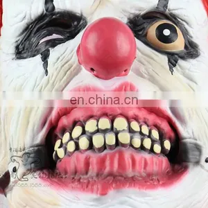Halloweem Latex Clown Mask With Red Wigs thumbnail-2