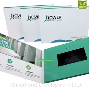 Customized 2.4,2.8, 4.3, 5, 7, 10″ Digital LCD Video Greeting Card/advertising Video Brochure/video Card Module thumbnail-2
