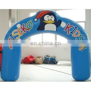 Penguin Cartoon Inflatable Promotional Digital Printing Arch/event Arch/advertising Arch/display Arch /inflatable Arch Door thumbnail-1