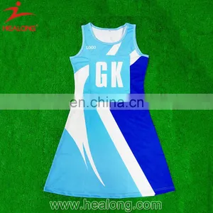 Healong Sport Digitally Sublimated Best Selling A Line Netball Dress Black thumbnail-1