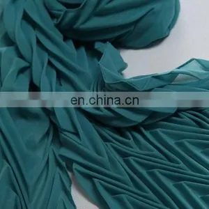 2015 Newest Style Fashion Desig Pure Color Machine Pleat Chiffon Warp thumbnail-2