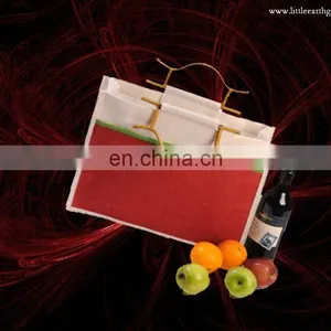 Jute Bag With Cane Handle thumbnail-1